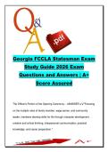 Georgia FCCLA Statesman Exam Questions &lpar;400&plus;&rpar; &vert; FCCLA History&comma; Programs&comma; Leadership&comma; STAR Events &vert; Georgia FACS