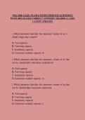 NSG 1600 EAQs Exam 4 Study Guide&colon; Practice Questions with Rationales for Nursing Fundamentals &lpar;Latest Edition&rpar;