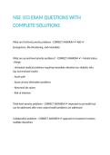 NSE 103 EXAM QUESTIONS WITH COMPLETE SOLUTIONS 