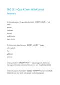 BLG 111 - Quiz 4 Exam With Correct Answers