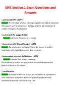 EMT Section 1 Exam Actual 2026 Newest Updated Questions and Correct Answers &lpar;Latest 2026 &sol; 2027 Update&rpar; &lpar;Verified Answers by Expert&rpar;