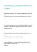 AWMA Study Guide Questions With Correct Answers