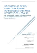 Scriptie hbo-verpleegkunde expertise-uitwisseling in de wijkverpleging - volledig inclusief bronvermeldingen&excl;