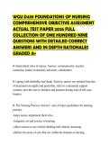 WGU D439 FOUNDATIONS OF NURSING COMPREHENSIVE OBJECTIVE ASSESSMENT ACTUAL TEST PAPER 2026 FULL COLLECTION OF ONE HUNDRED NINE QUESTIONS WITH DETAILED CORRECT ANSWERS AND IN DEPTH RATIONALES GRADED A&plus;
