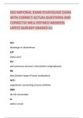 EKG NATIONAL EXAM STUDYGUIDE EXAM  WITH CORRECT ACTUAL QUESTIONS AND  CORRECTLY WELL DEFINED ANSWERS  LATEST ALREADY GRADED A&plus; 