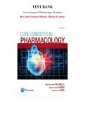 Core Concepts in Pharmacology&comma; 5th edition &mdash; Leland Norman Holland & Michael P&period; Adams &mdash; Complete Test Bank &lpar;Ch&period; 1-38&rpar;
