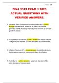 FINA 3313 EXAM 1 2026  ACTUAL QUESTIONS WITH  VERIFIED ANSWERS&period;