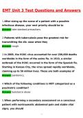 EMT Unit 3 Test 2026 Actual Newest Questions and Correct Answers &lpar;Latest 2026 &sol; 2027 Update&rpar; &lpar;Verified Answers by Expert&rpar;