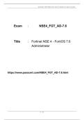 NSE4&lowbar;FGT&lowbar;AD-7&period;6 NSE 4 - FortiOS 7&period;6 Administrator PDF Dumps