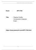 API-1184 Pipeline Facility Construction Inspector PDF Dumps