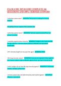 EXAM 4 MIC 205 DAYDIF COMPLETE 146 QUESTIONS AND 100&percnt; VERIFIED ANSWERS