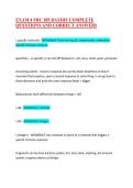 EXAM 4 MIC 205 DAYDIF COMPLETE QUESTIONS AND CORRECT ANSWERS