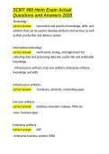 SCMT 465 Heim Exam Actual Questions and Answers 2026&period;docx