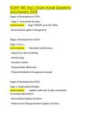 SCMT 465 Test 1 Exam Actual Questions and Answers 2026&period;docx