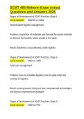 SCMT 465 Midterm Exam Actual Questions and Answers 2026&period;docx