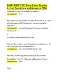 TAMU MMET 383 Final Exam Review Actual Questions and Answers 2026&period;docx