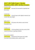 ACCT 229 TAMU Exam 1 Review Questions With 100- Verified Answers&period;docx