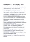 Business of IT - Applications - D336&period; Questions with Complete Solutions