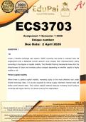 ECS3703 Assignment 1 &lpar;COMPLETE ANSWERS&rpar; Semester 1 2026 - DUE 2 April 2026