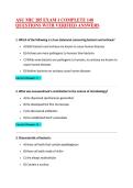 ASU MIC 205 EXAM 1 COMPLETE 140 QUESTIONS WITH VERIFIED ANSWERS