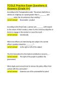 TCOLE Practice Exam Questions & Answers &lpar;Grade A&plus;&rpar;&period;docx