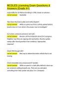 MCOLES Licensing Exam Questions & Answers &lpar;Grade A&plus;&rpar;&period;docx