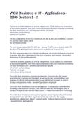 WGU Business of IT &ndash; Applications - D336 Section 1 - 2&period; Questions and Answers Latest Updated
