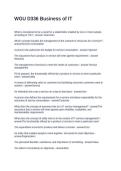 WGU D336 Business of IT&period; Questions and Answers