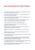 EXAM 2 ASA QUESTIONS WITH CORRECT ANSWERS