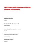CCHP Exam Study Questions and Correct Answers&vert; Latest Update