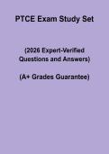 PTCE Exam Study Set Questions and Answers 2026 &vert; Pharmacy Technician Practice & Study Guide