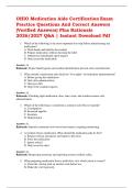 Ohio Medication Aide Certification Exam 2026&sol;2027&colon; Practice Questions with Verified Correct Answers & Detailed Rationale &vert; Instant Download PDF