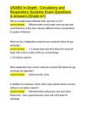 USABO In-Depth - Circulatory and Respiratory Systems Exam Questions & Answers &lpar;Grade A&plus;&rpar;&period;docx