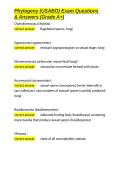 Phylogeny &lpar;USABO&rpar; Exam Questions & Answers &lpar;Grade A&plus;&rpar;&period;docx