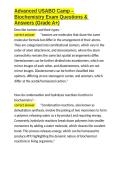 Advanced USABO Camp &ndash; Biochemistry Exam Questions & Answers &lpar;Grade A&plus;&rpar;&period;docx