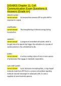 -USABO- Chapter 11 Cell Communication Exam Questions & Answers &lpar;Grade A&plus;&rpar;&period;docx