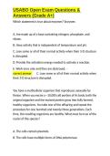USABO Open Exam Questions & Answers &lpar;Grade A&plus;&rpar;&period;docx