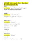 USABO - Micro stuffs Exam Questions & Answers &lpar;Grade A&plus;&rpar;&period;docx