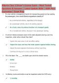 Alberta Class 3 Driver&rsquo;s License Exam &ndash; Most Tested  Questions & Answers &vert; Latest Update 2026 &vert; 100&percnt; Pass  Guarantee &vert; Exam Prep