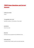 TPATC Exam Questions and Correct Answers
