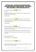 CFRN EXAM 2026 &ndash; CERTIFIED FLIGHT REGISTERED NURSE &ndash; REAL EXAM QUESTIONS & VERIFIED ANSWERS &ndash; PASS FIRST ATTEMPT GUARANTEED &ndash; BRAND NEW 2026 UPDATE&excl;&excl;&excl;&excl;&excl;
