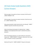 AIC Exam Study Guide Questions With Correct Answers