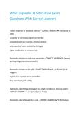 WSET Diploma D1 Viticulture Exam Questions With Correct Answers