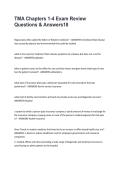 TMA Chapters 1-4 Exam Review Questions & Answers