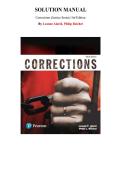 Corrections &lpar;Justice Series&rpar; 3rd Edition &mdash; by Leanne Alarid &  Philip Reichel &mdash; Complete Solution Manual