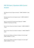 NM 704 Exam 2 Questions With Correct Answers