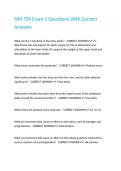 NM 704 Exam 1 Questions With Correct Answers