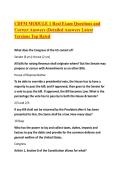 CDFM MODULE 1 Real Exam Questions and Correct Answers &lpar;Detailed Answers Latest Versions Top Rated 