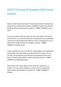 MGMT 311 Exam -1 Questions With Correct Answers