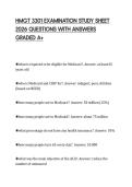 HMGT 3301 EXAMINATION STUDY SHEET 2026 QUESTIONS WITH ANSWERS GRADED A&plus;